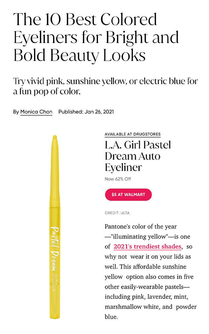 L.A. Girl Cosmetics Pastel Dreams Eyeliner Featured for Oprah Magazine