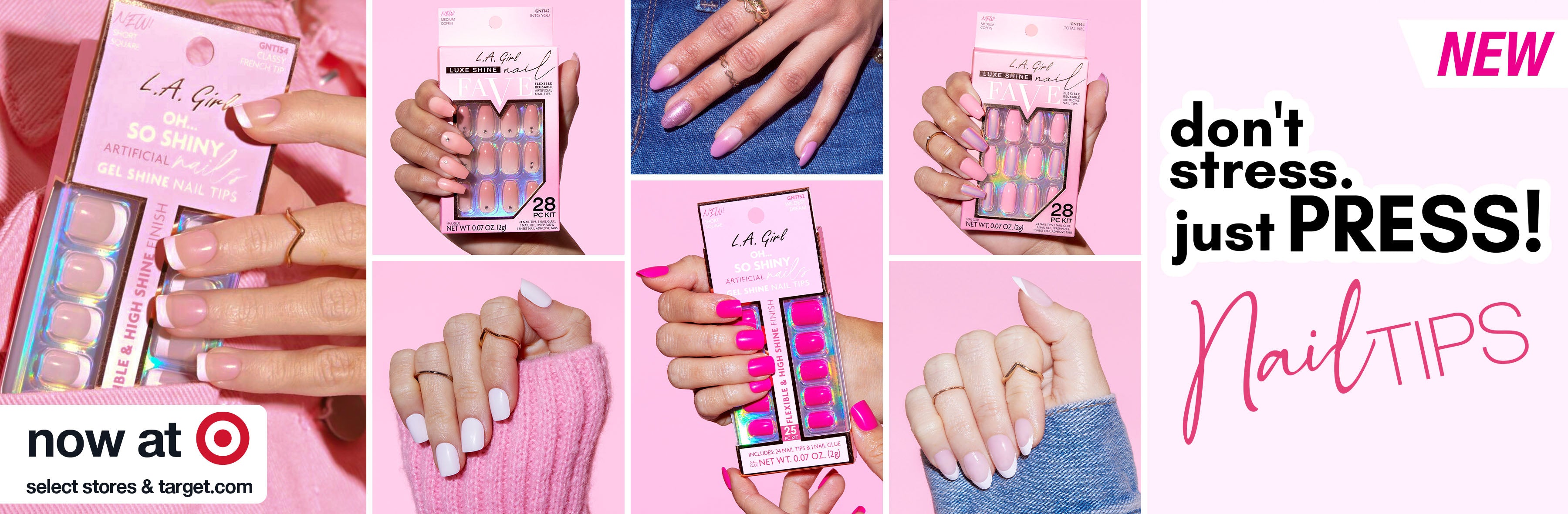 LAG nail tips web desktop banner promo